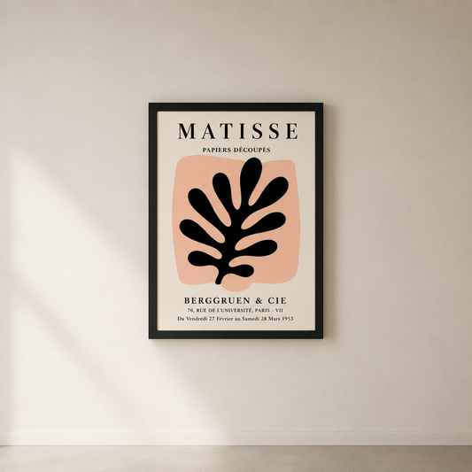 Matisse Berggruen & Cie – Modern Çerçeveli Poster — Çerçeveli Poster — TabloLab