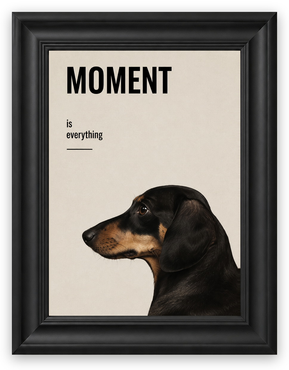 The Moment – Kişiselleştirilebilir Pet Tablosu — Sahne Çerçeve — TabloLab
