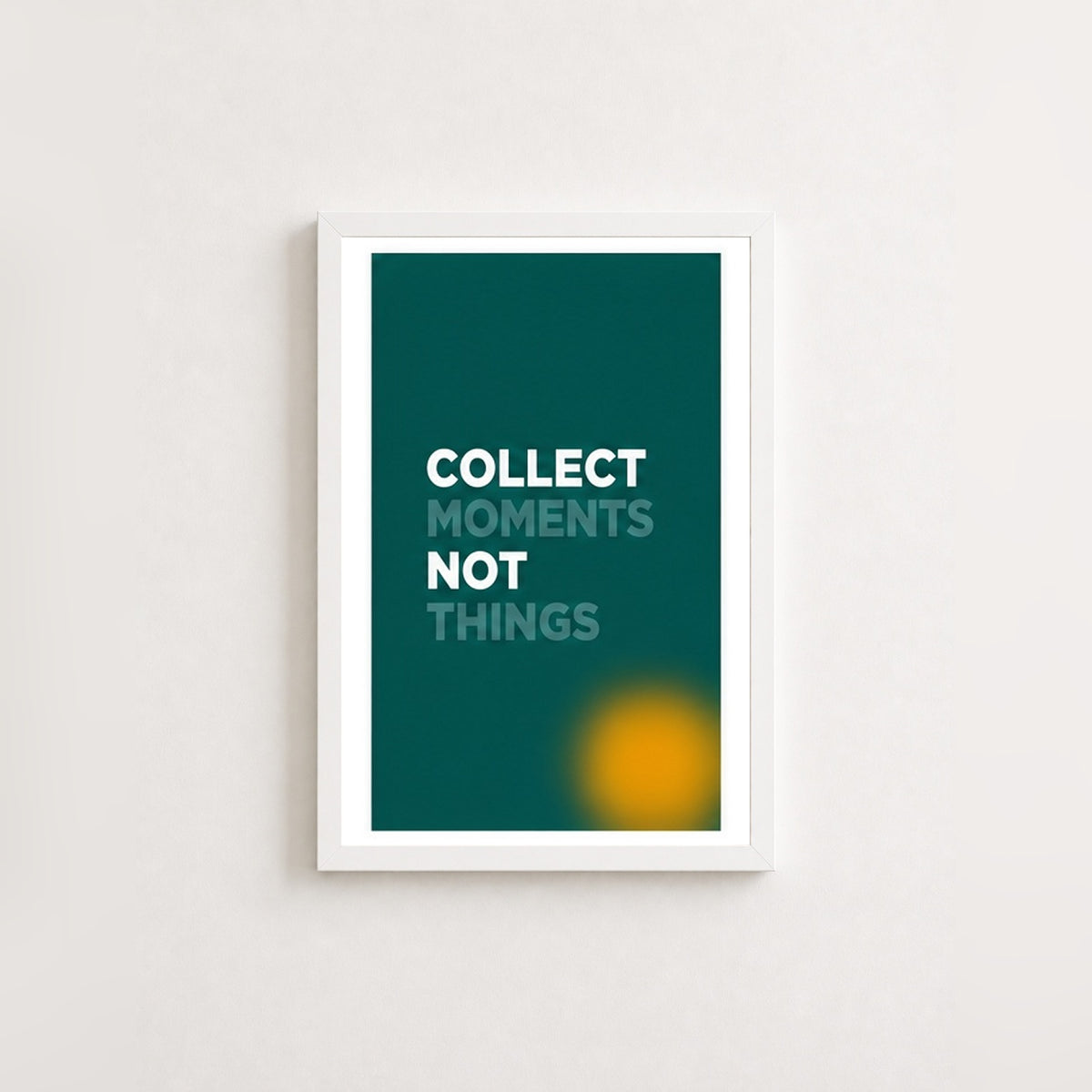 Anların Değeri – Motivasyonel Çerçeveli Poster — Beyaz — Beyaz Kenarlı — TabloLab