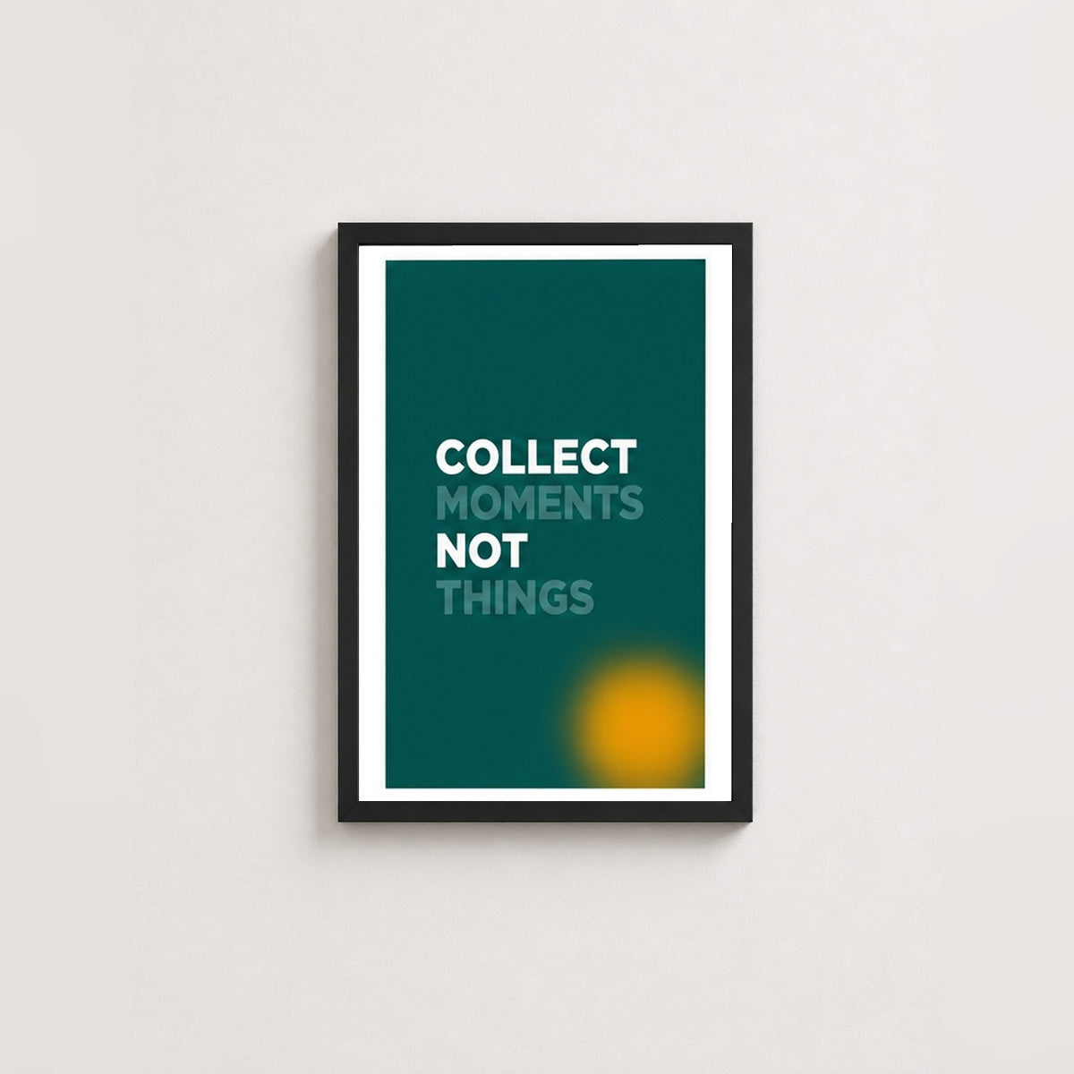 Anların Değeri – Motivasyonel Çerçeveli Poster — Siyah — Beyaz Kenarlı — TabloLab