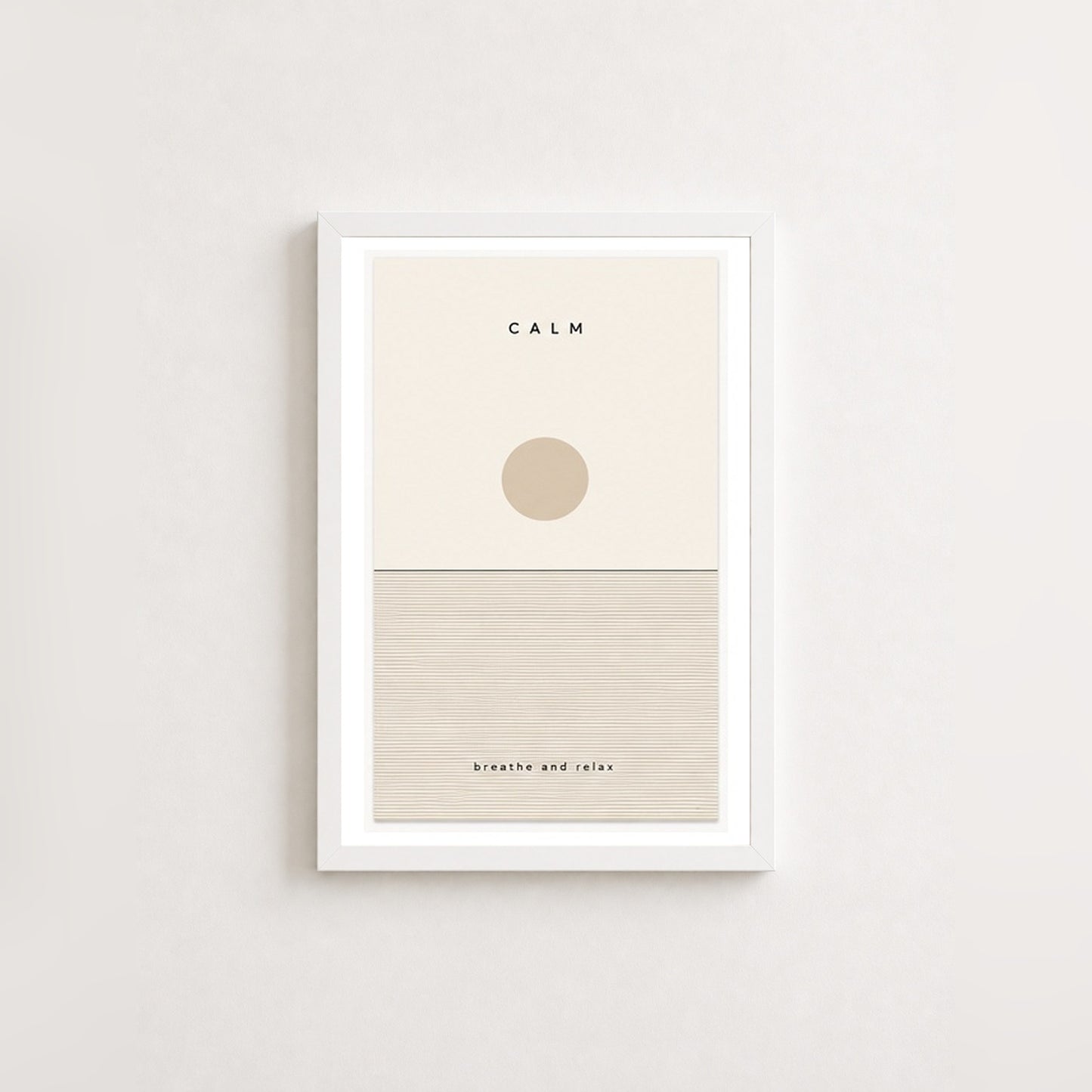 Dingin Anlar – Minimal Çerçeveli Poster — Beyaz — Paspartulu — TabloLab