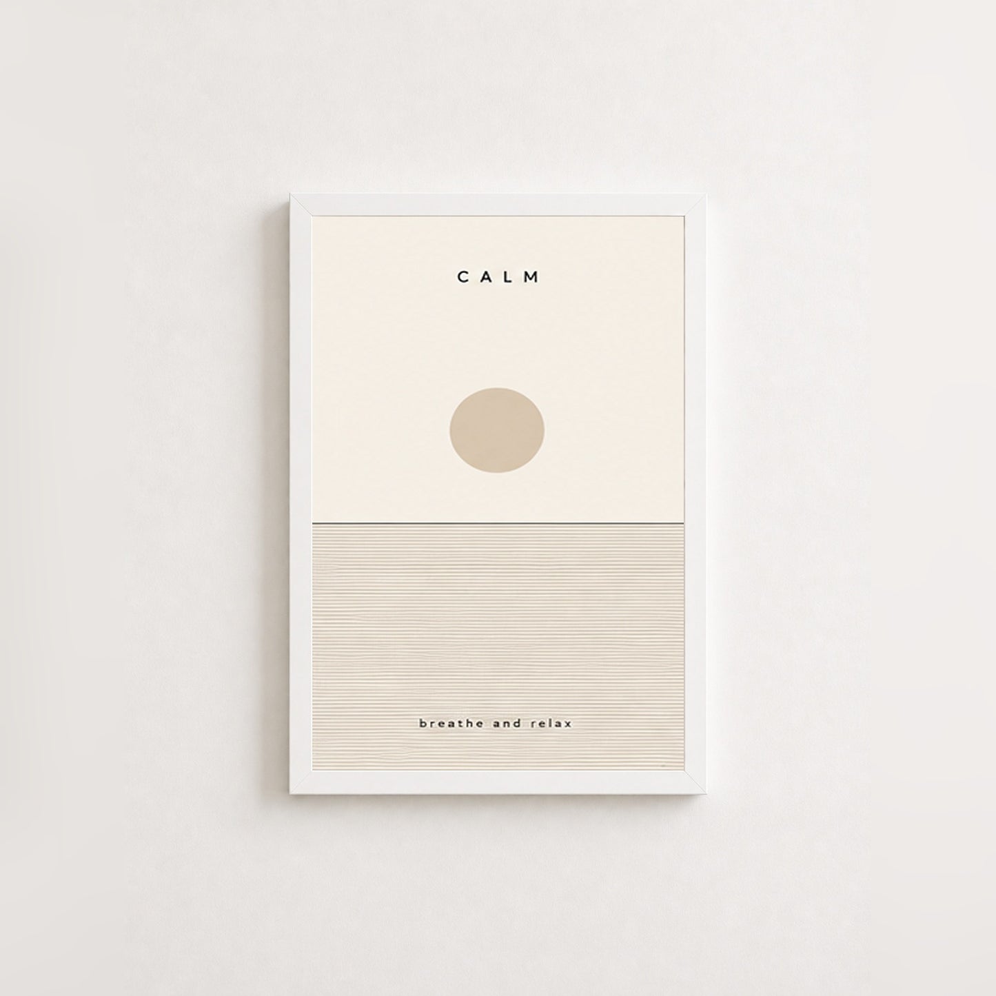 Dingin Anlar – Minimal Çerçeveli Poster — Beyaz — Paspartusuz — TabloLab