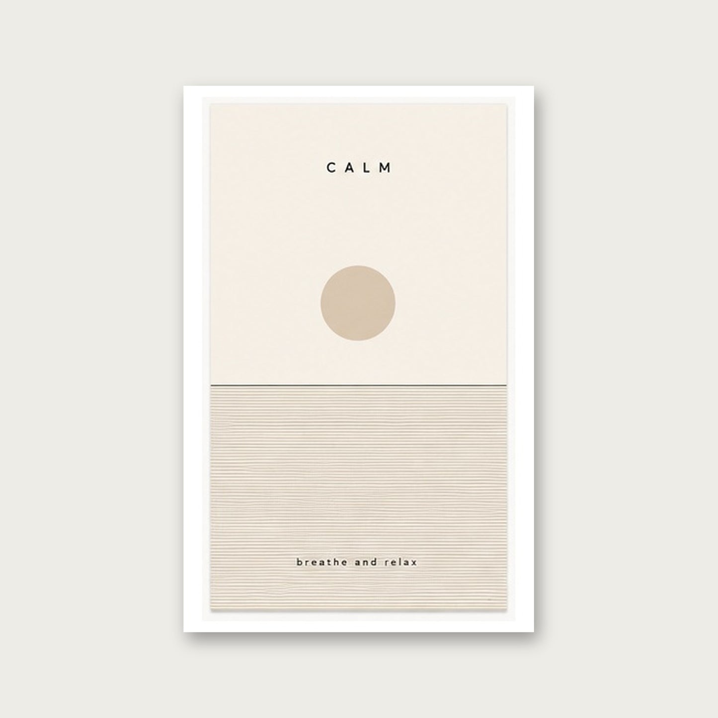 Dingin Anlar – Minimal Çerçeveli Poster — Çerçevesiz — Paspartulu — TabloLab