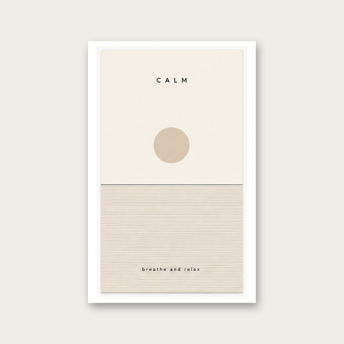 Dingin Anlar – Minimal Çerçeveli Poster — Çerçevesiz — Paspartulu — TabloLab