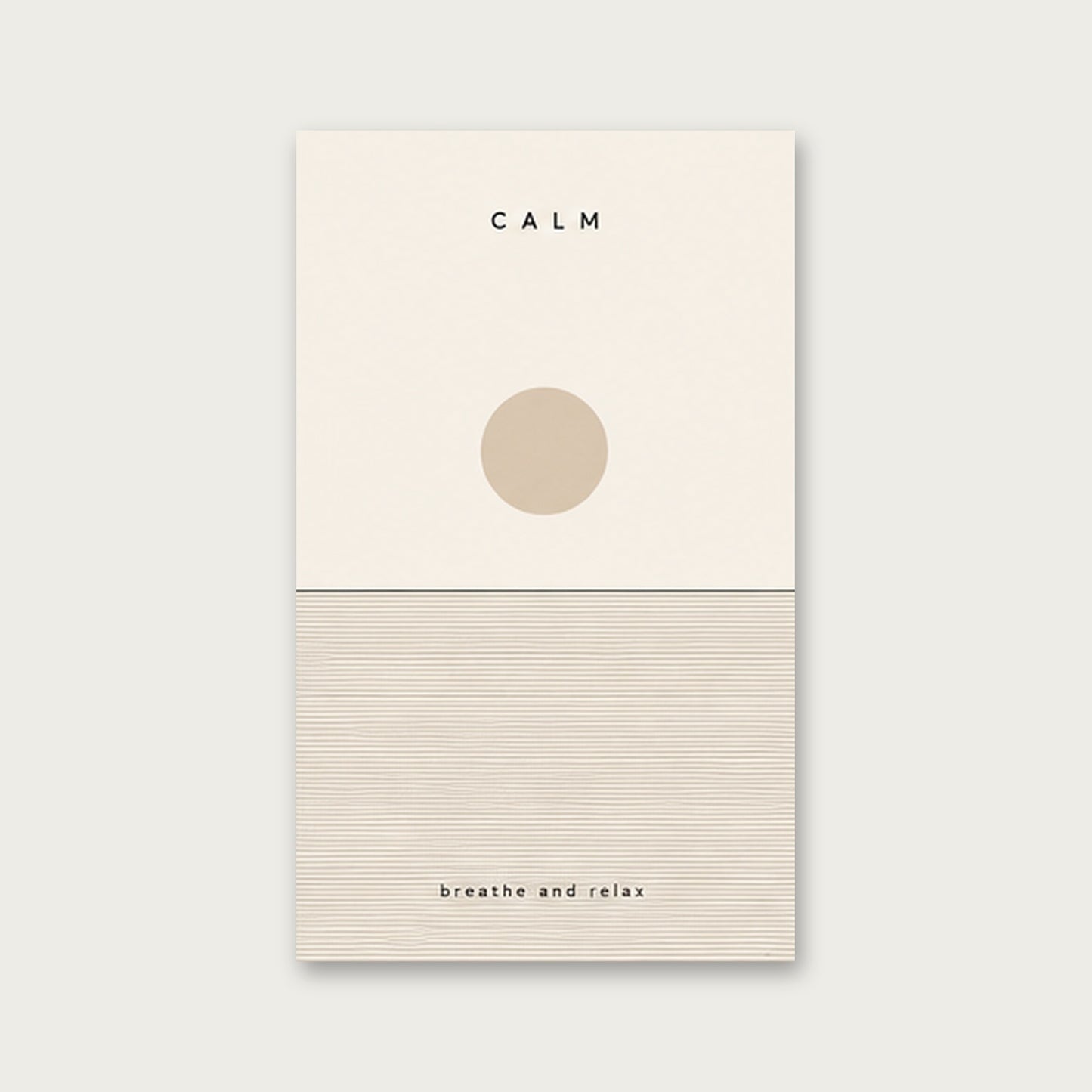 Dingin Anlar – Minimal Çerçeveli Poster — Çerçevesiz — Paspartusuz — TabloLab