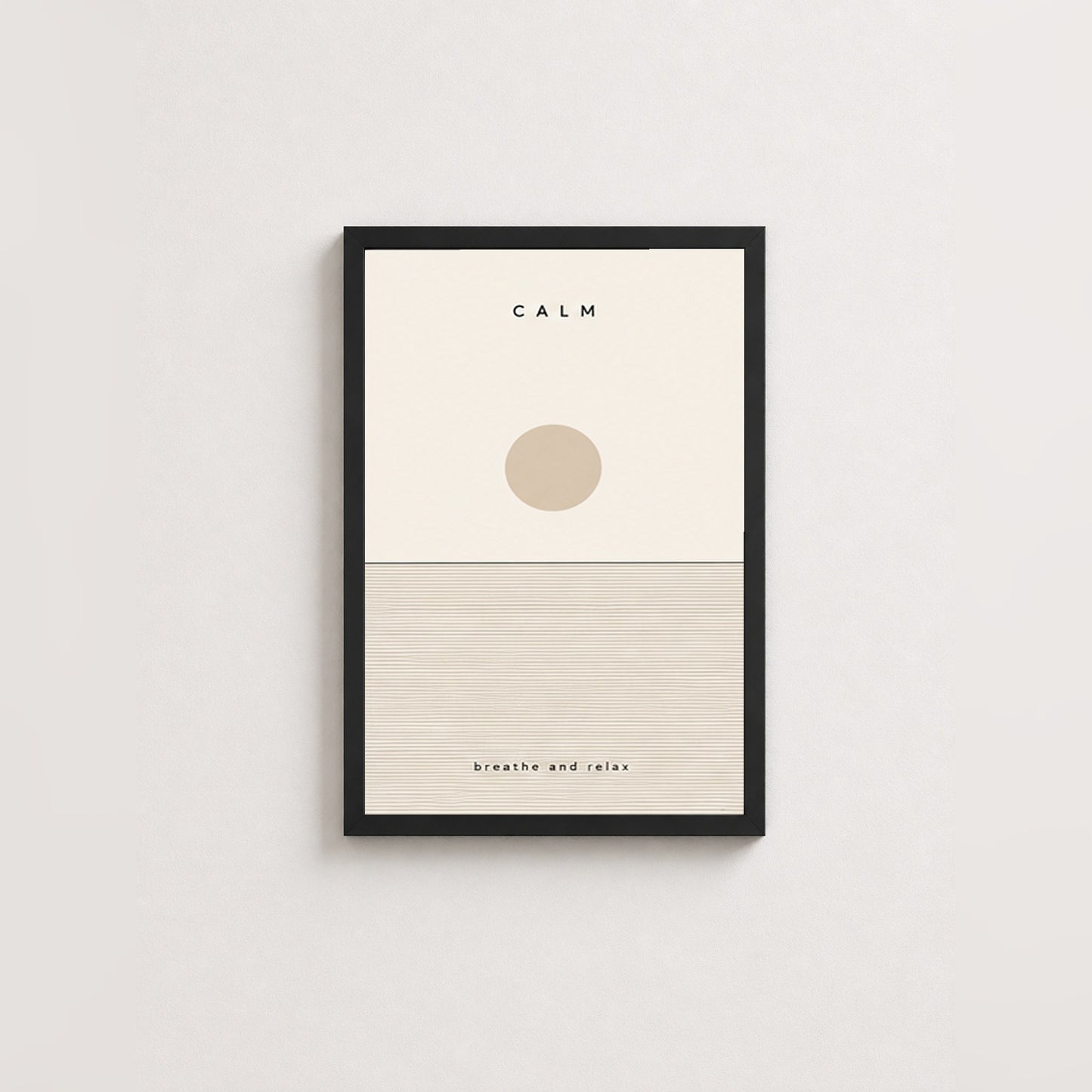 Dingin Anlar – Minimal Çerçeveli Poster — Siyah — Paspartusuz — TabloLab