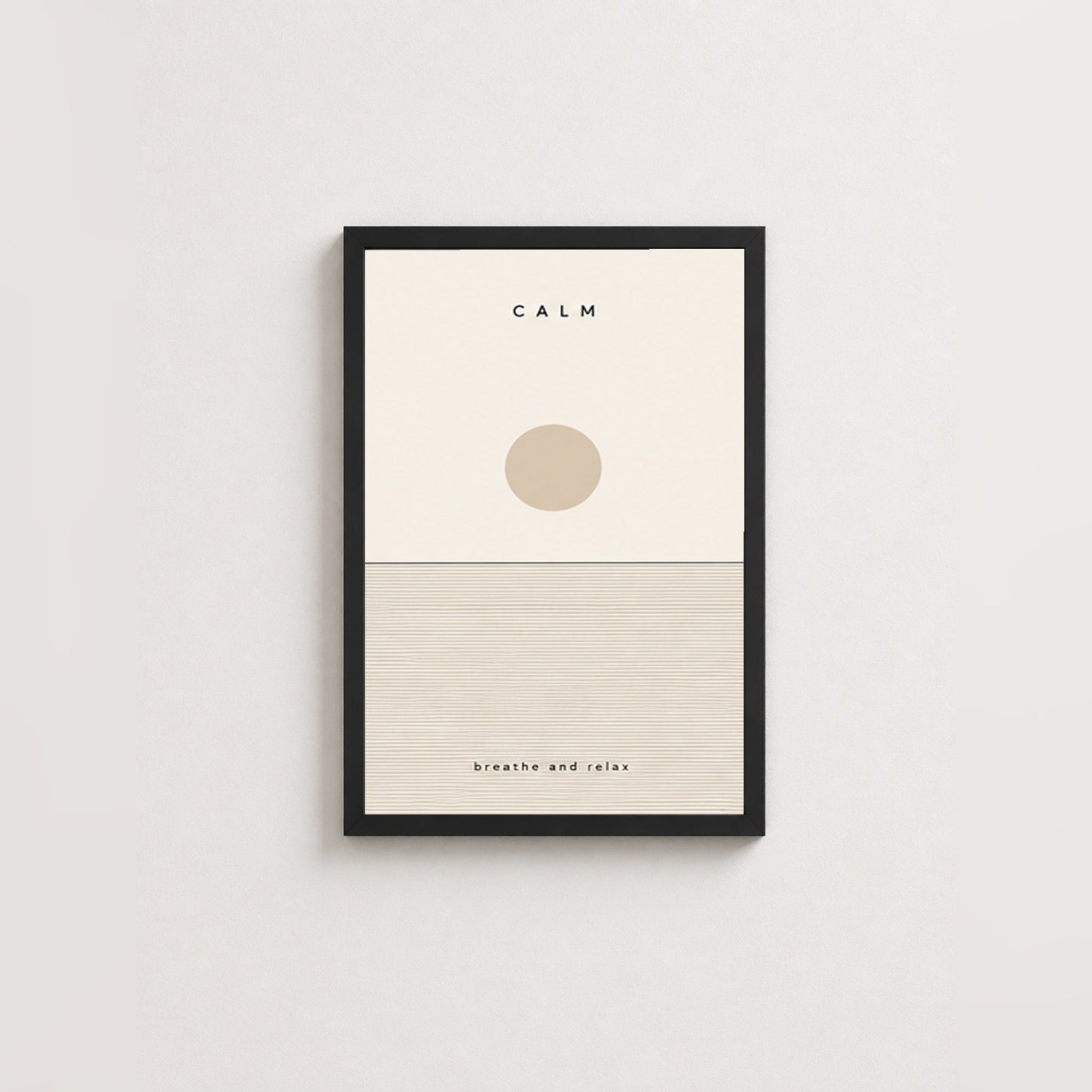 Dingin Anlar – Minimal Çerçeveli Poster — Siyah — Paspartusuz — TabloLab