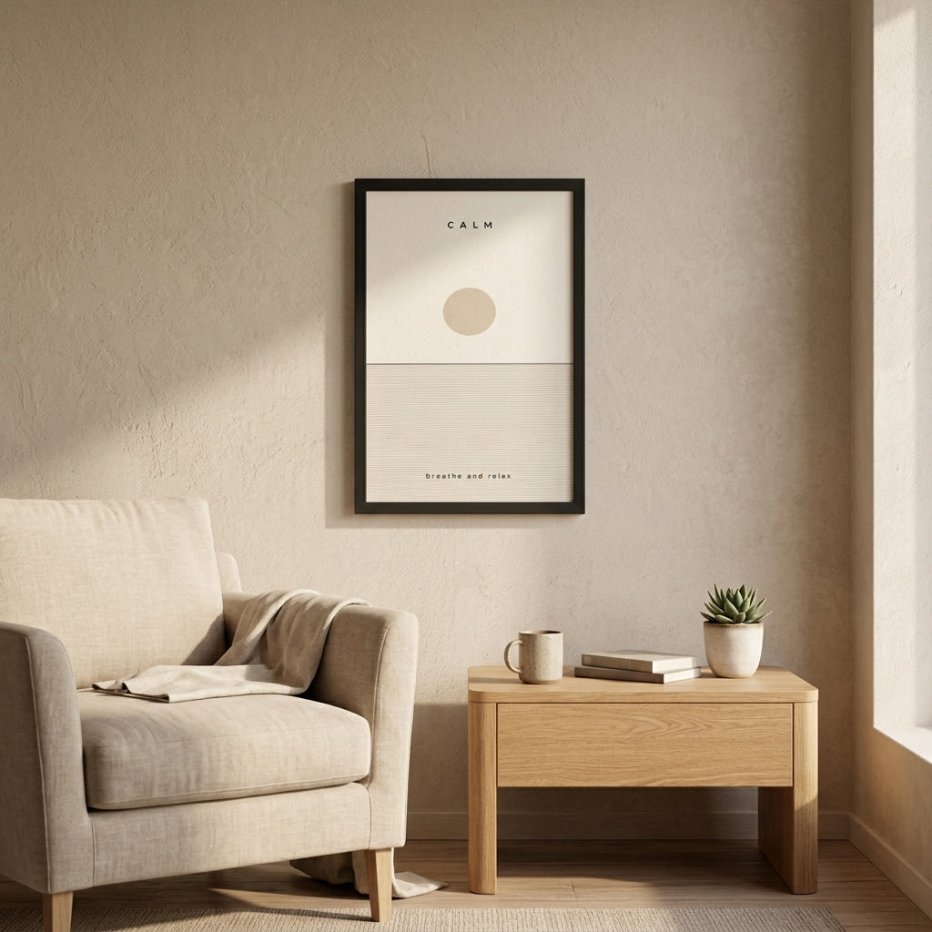 Dingin Anlar – Minimal Çerçeveli Poster — Siyah — Paspartusuz — TabloLab