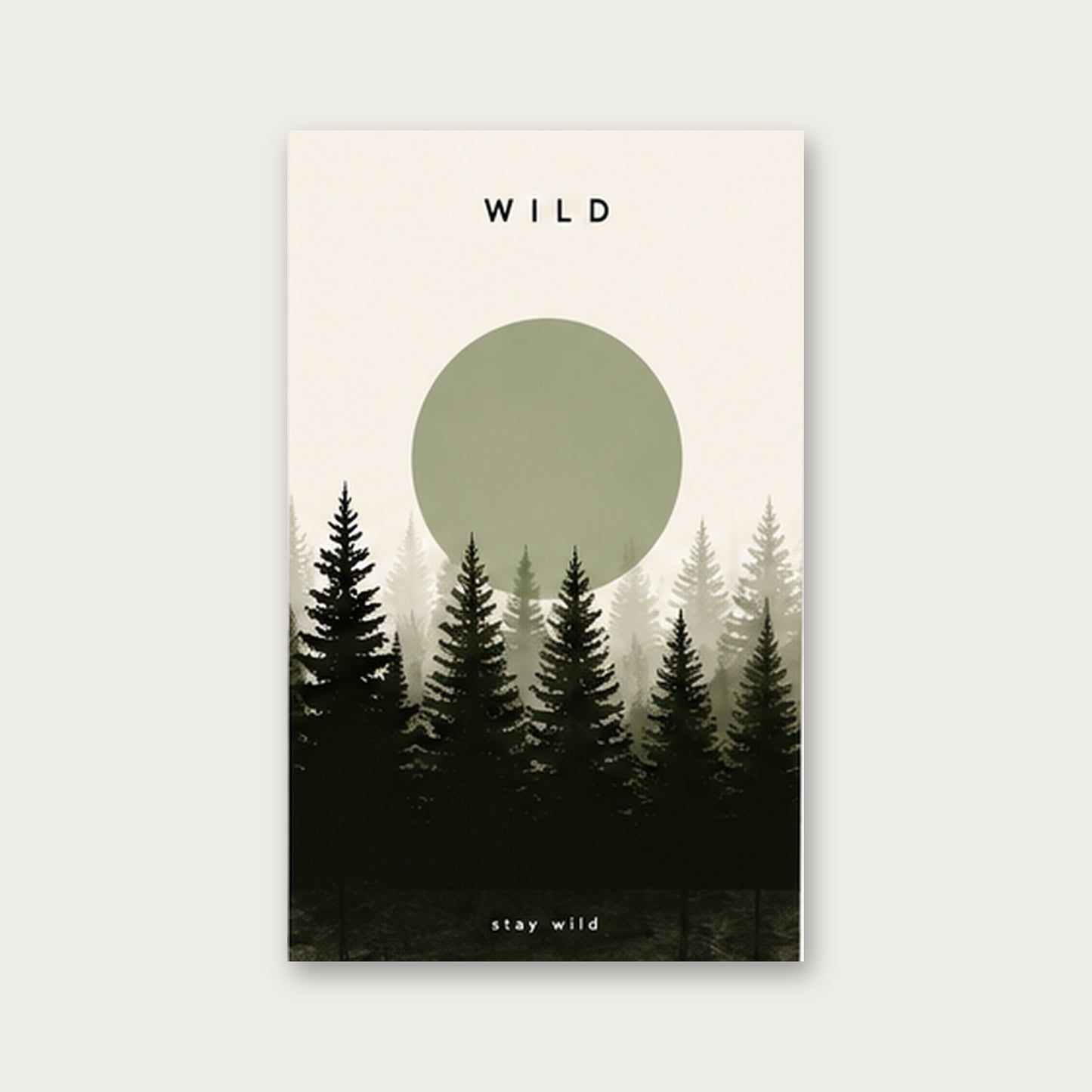 Doğanın Sakinliği – Minimal Çerçeveli Poster — Çerçevesiz — Paspartusuz — TabloLab