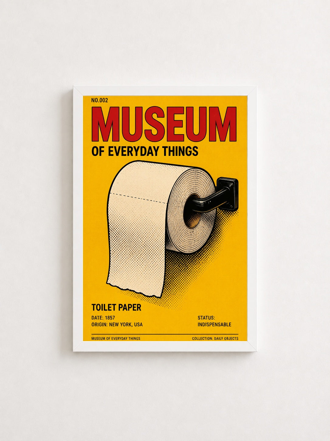 Günlük Nesneler Müzesi – Retro Çerçeveli Poster — Beyaz Çerçeve — TabloLab