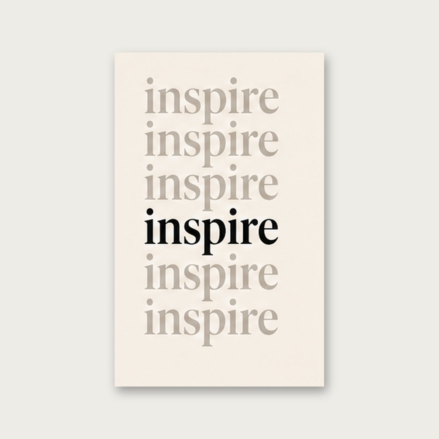 Inspire – Modern Çerçeveli Poster — Çerçevesiz — Tam Baskı — TabloLab