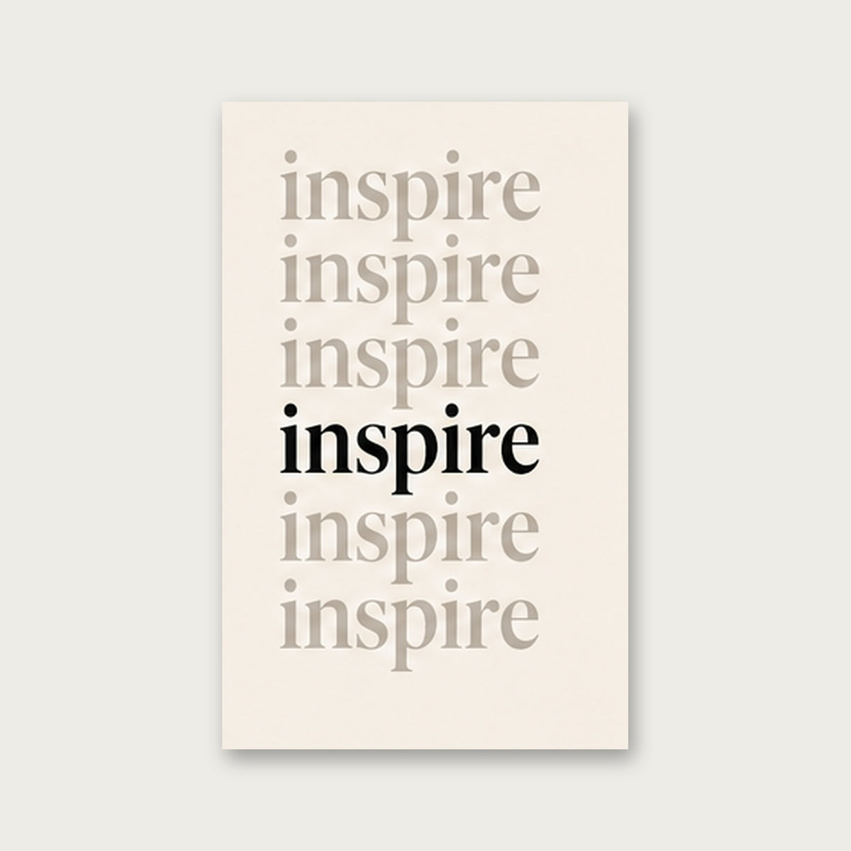 Inspire – Modern Çerçeveli Poster — Çerçevesiz — Tam Baskı — TabloLab