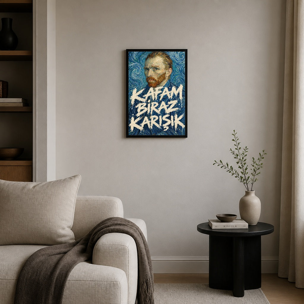 Kafam Biraz Karışık — Van Gogh — hazır tasarım, lifestyle