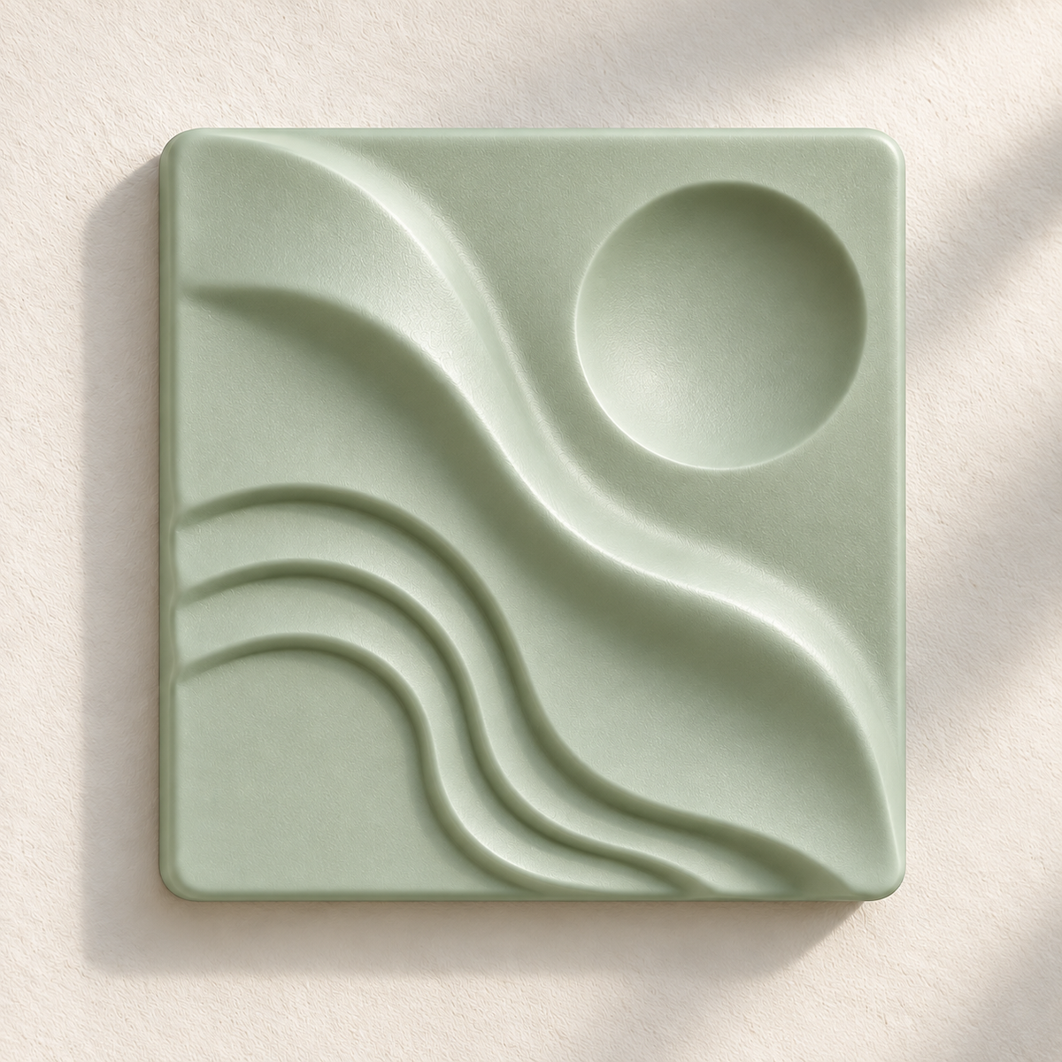 Dalga · 15 × 15 cm · Adaçayı · dijital görselleştirme