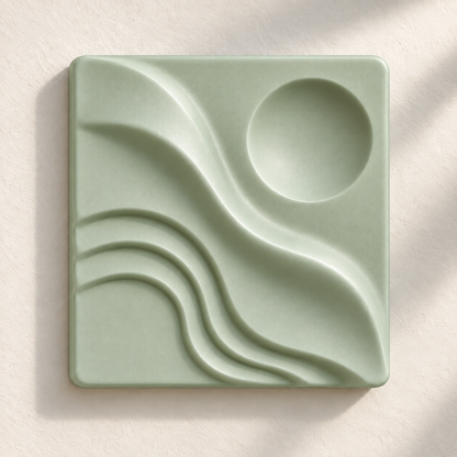 Dalga · 15 × 15 cm · Adaçayı · dijital görselleştirme