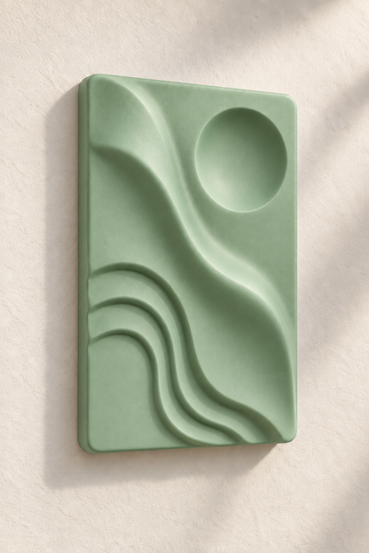 Dalga · 10 × 15 cm · Adaçayı · dijital görselleştirme