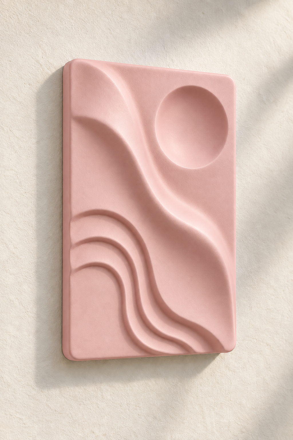 Dalga · 10 × 15 cm · Pudra Pembe · dijital görselleştirme