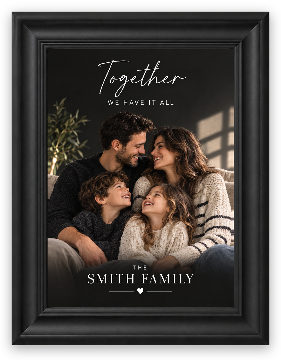 Kişisel Aile Posteri — Galeri Çerçeve — TabloLab