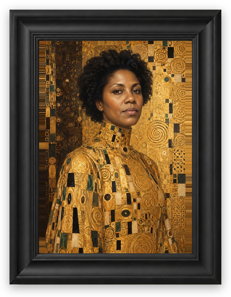 Klimt’in Altın Portresi — Galeri çerçeve, kişiselleştirilmiş örnek tasarım