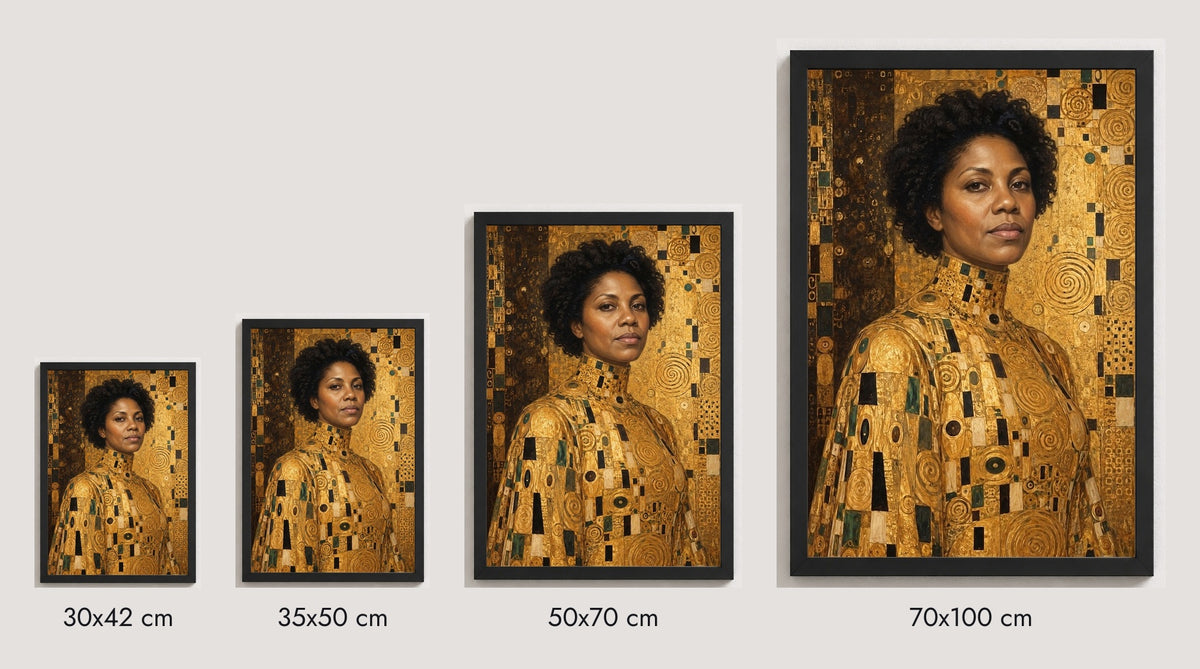 30×42, 35×50, 50×70 ve 70×100 cm ölçü karşılaştırması