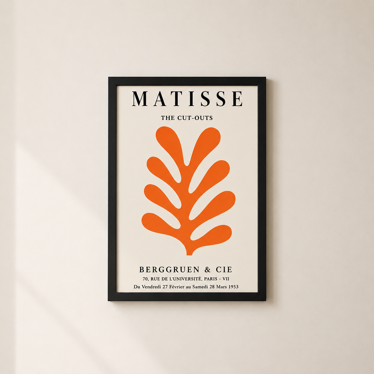 Matisse Kesitleri – Vintage Çerçeveli Poster — Çerçeveli Poster — TabloLab