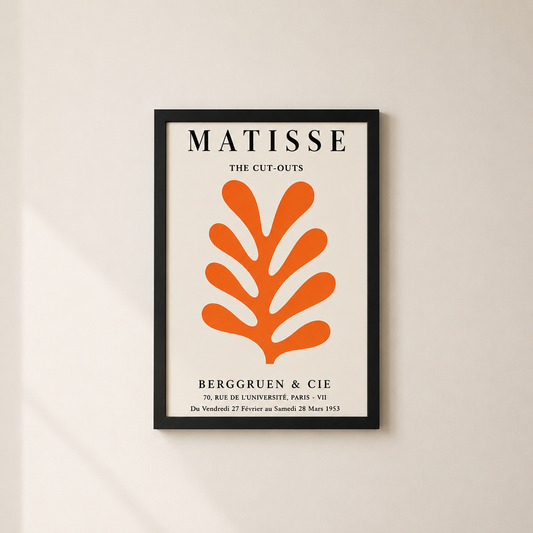 Matisse Kesitleri – Vintage Çerçeveli Poster — Çerçeveli Poster — TabloLab