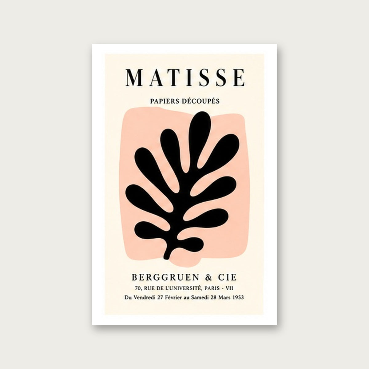 Matisse İlhamı – Modern Çerçeveli Poster — Çerçevesiz — Beyaz Kenarlı — TabloLab
