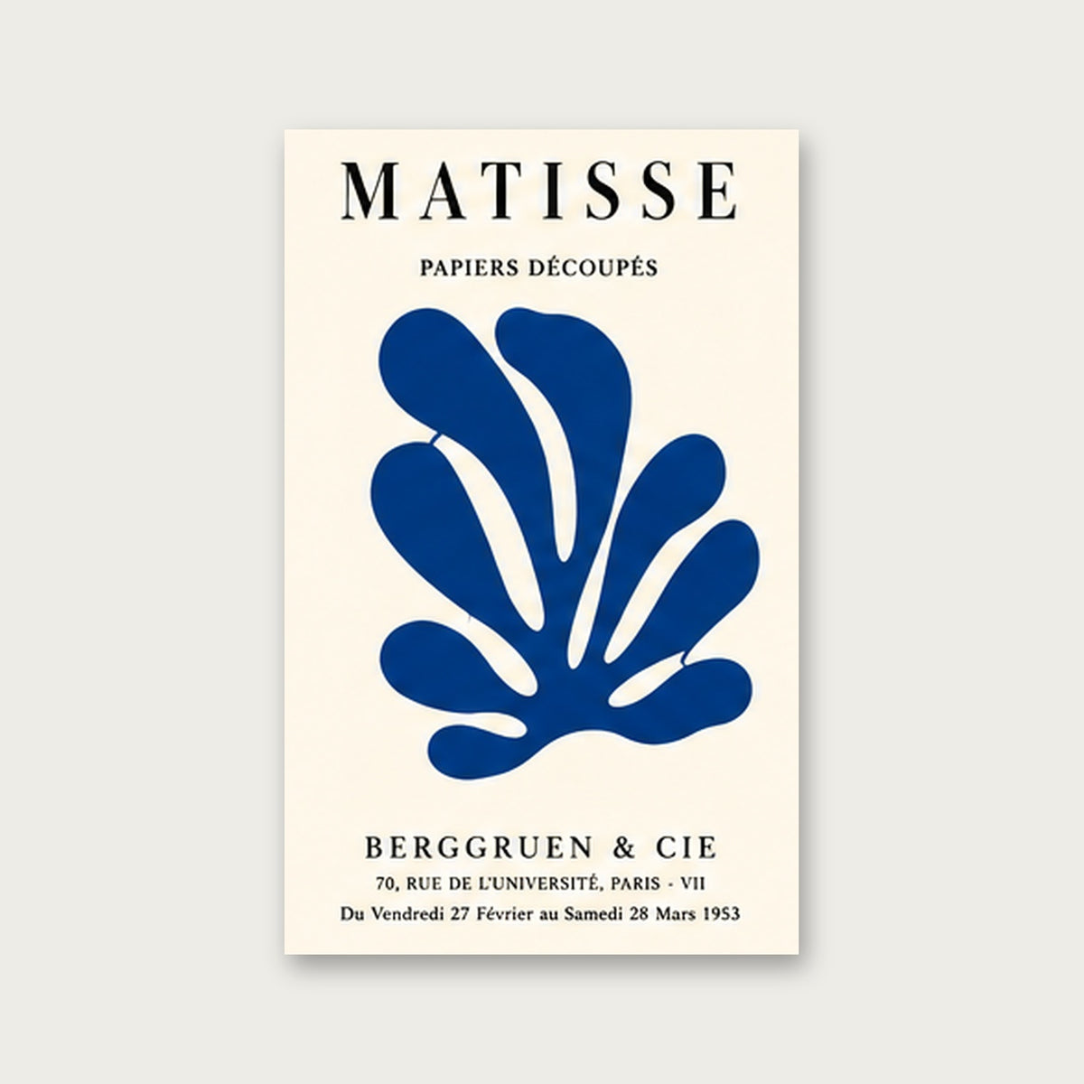 Matisse Kaplumbağa – Modern Çerçeveli Poster — Çerçevesiz — Tam Baskı — TabloLab