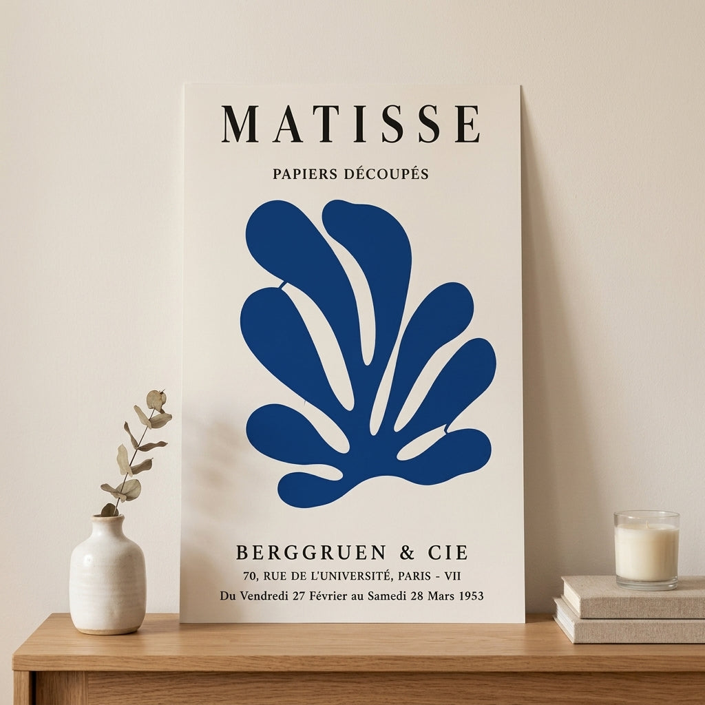 Matisse Kaplumbağa – Modern Çerçeveli Poster — Çerçevesiz — Tam Baskı — TabloLab