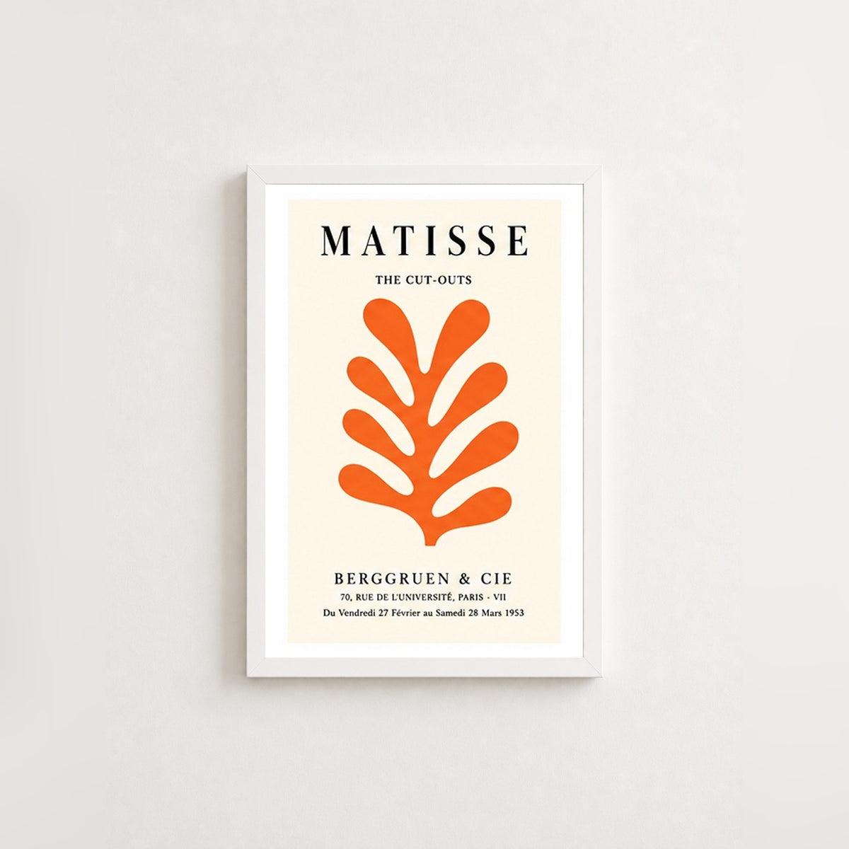 Matisse Kesitleri – Vintage Çerçeveli Poster — Beyaz — Beyaz Kenarlı — TabloLab