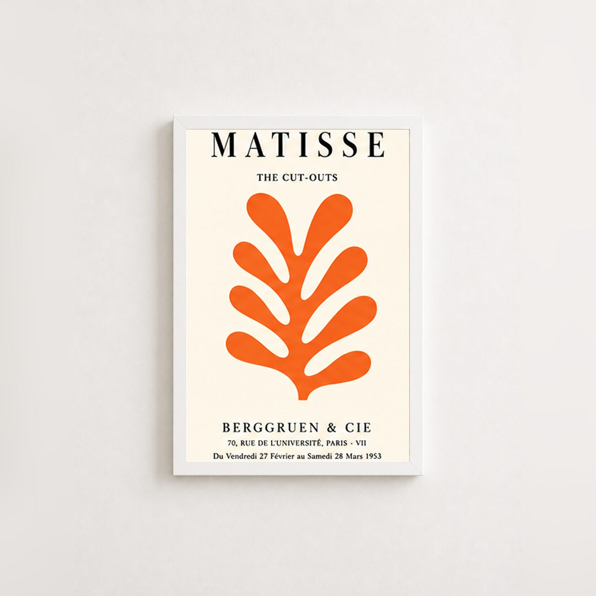Matisse Kesitleri – Vintage Çerçeveli Poster — Beyaz — Tam Baskı — TabloLab