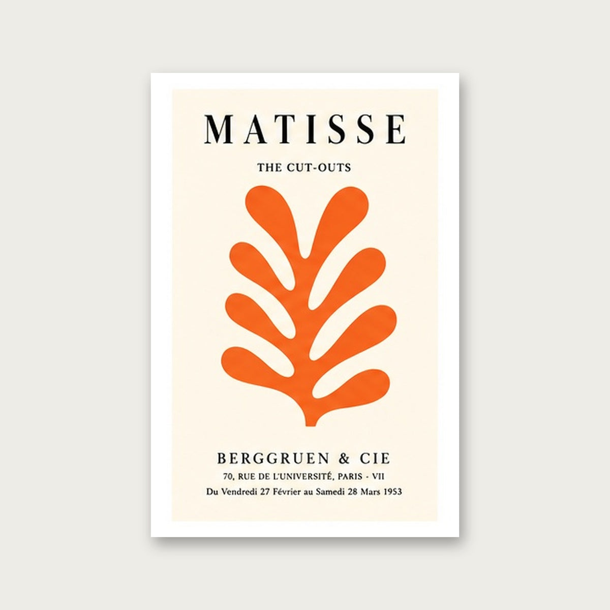 Matisse Kesitleri – Vintage Çerçeveli Poster — Çerçevesiz — Beyaz Kenarlı — TabloLab