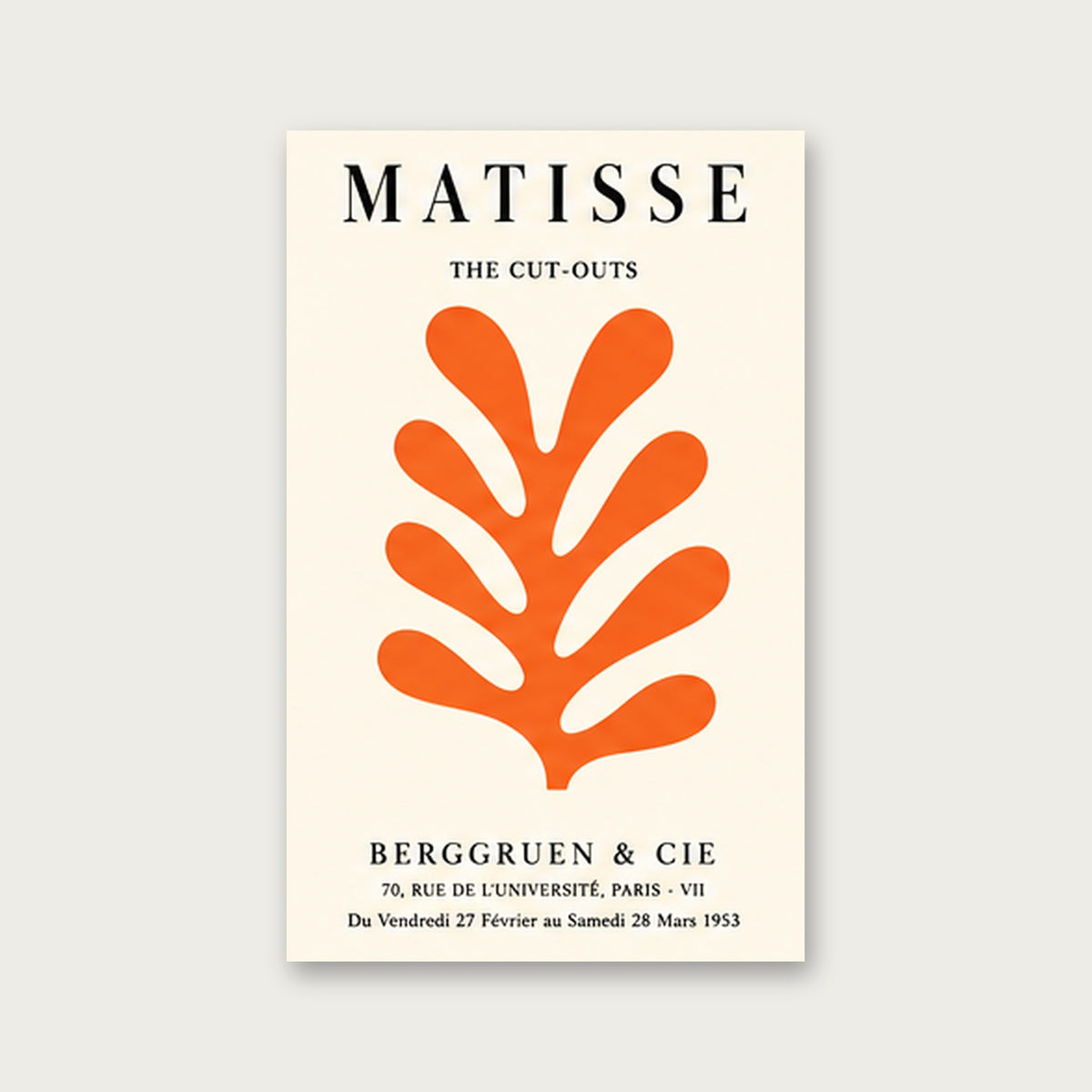 Matisse Kesitleri – Vintage Çerçeveli Poster — Çerçevesiz — Tam Baskı — TabloLab