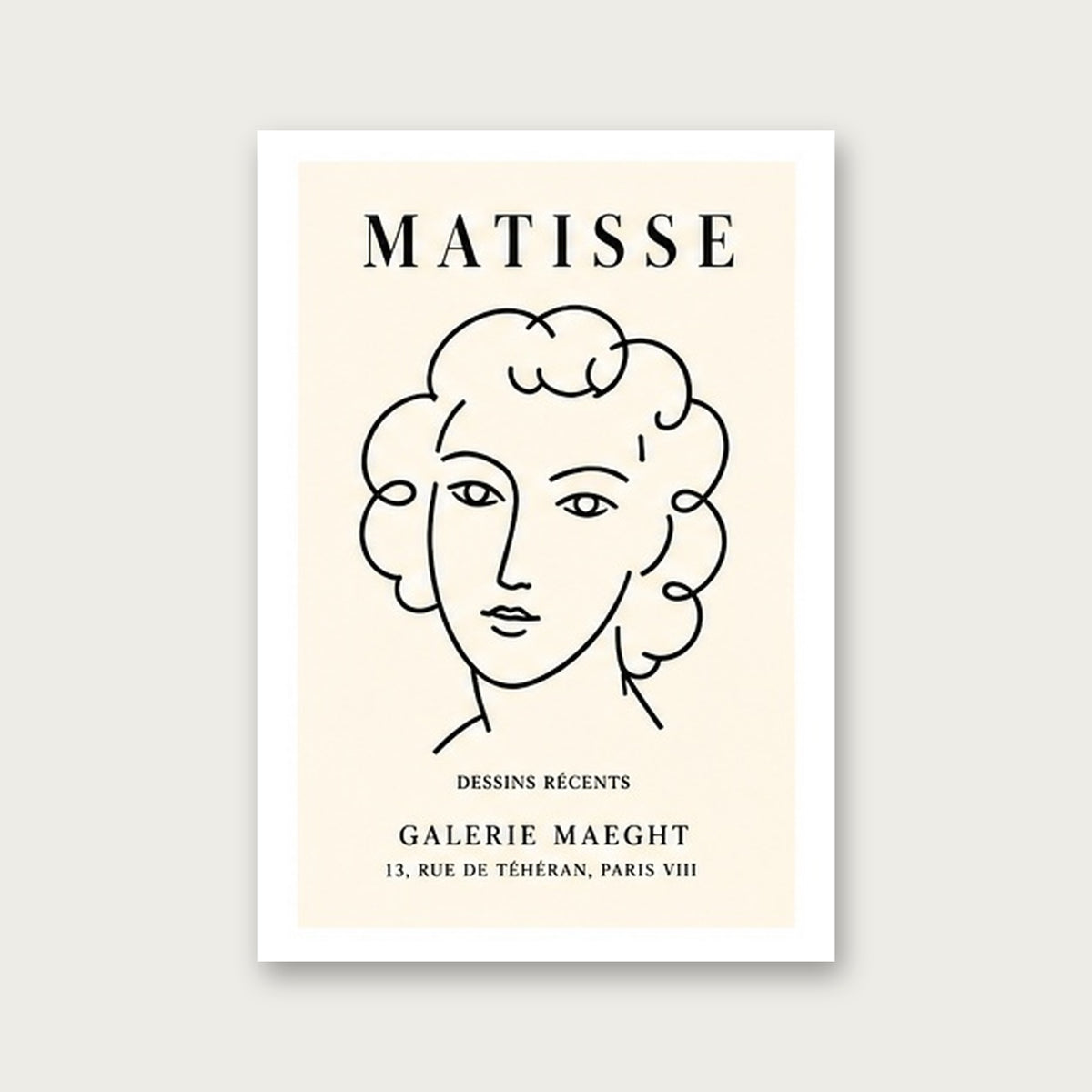 Matisse Sanat Koleksiyonu – Modern Çerçeveli Poster — Çerçevesiz — Beyaz Kenarlı — TabloLab