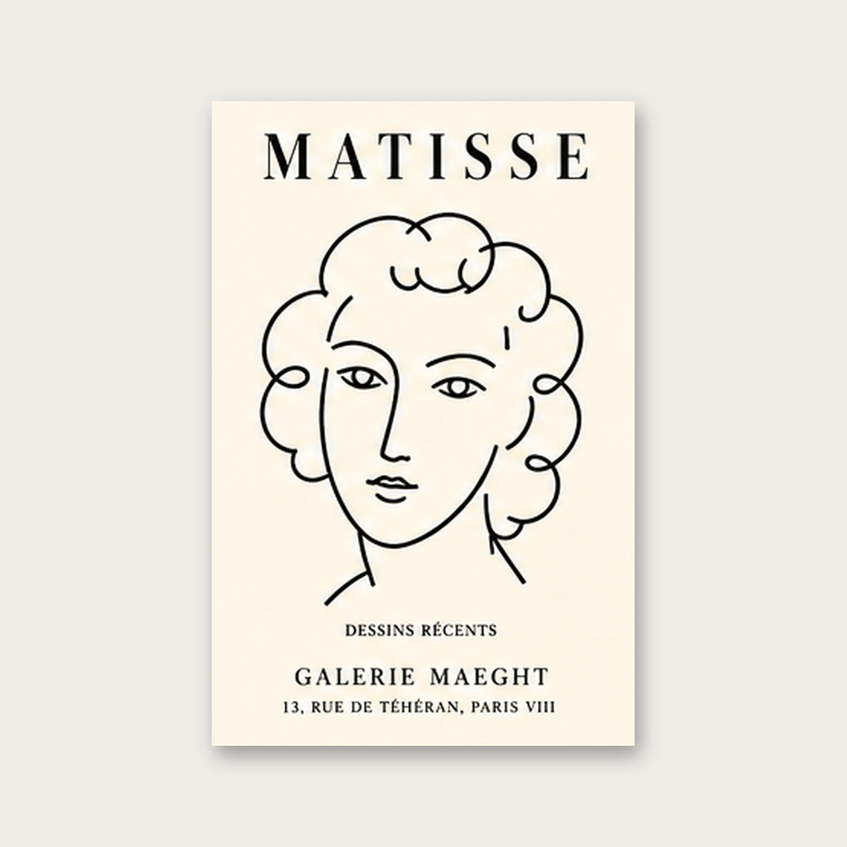Matisse Sanat Koleksiyonu – Modern Çerçeveli Poster — Çerçevesiz — Tam Baskı — TabloLab