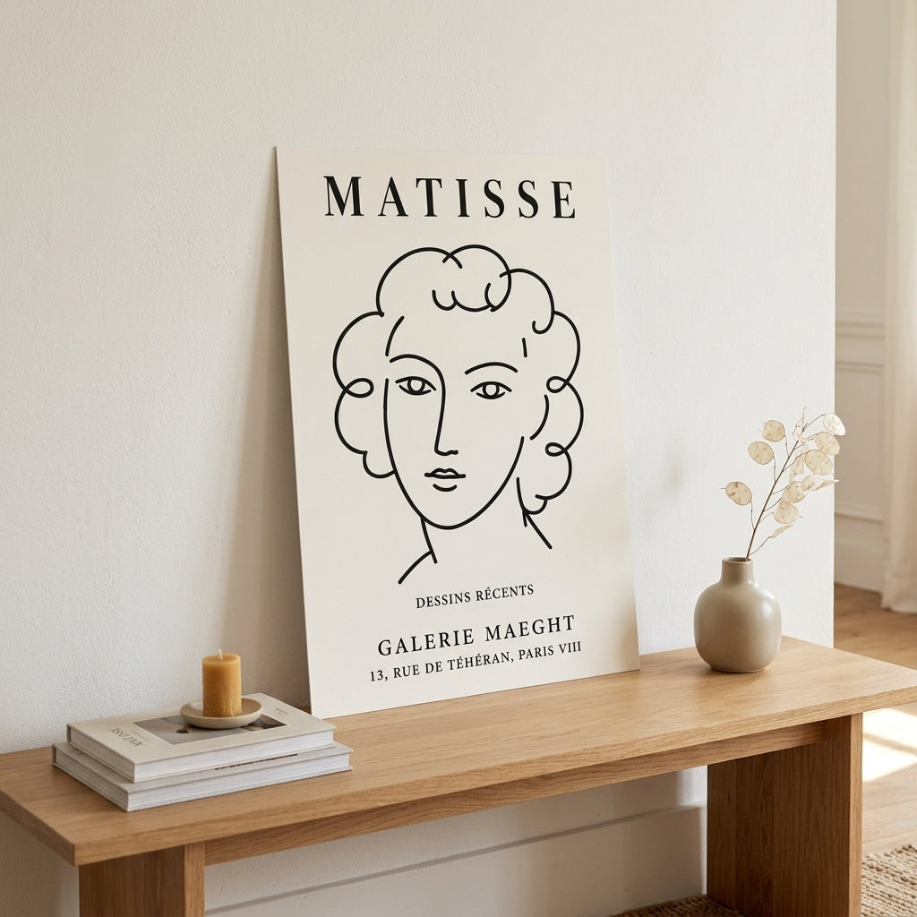 Matisse Sanat Koleksiyonu – Modern Çerçeveli Poster — Çerçevesiz — Tam Baskı — TabloLab