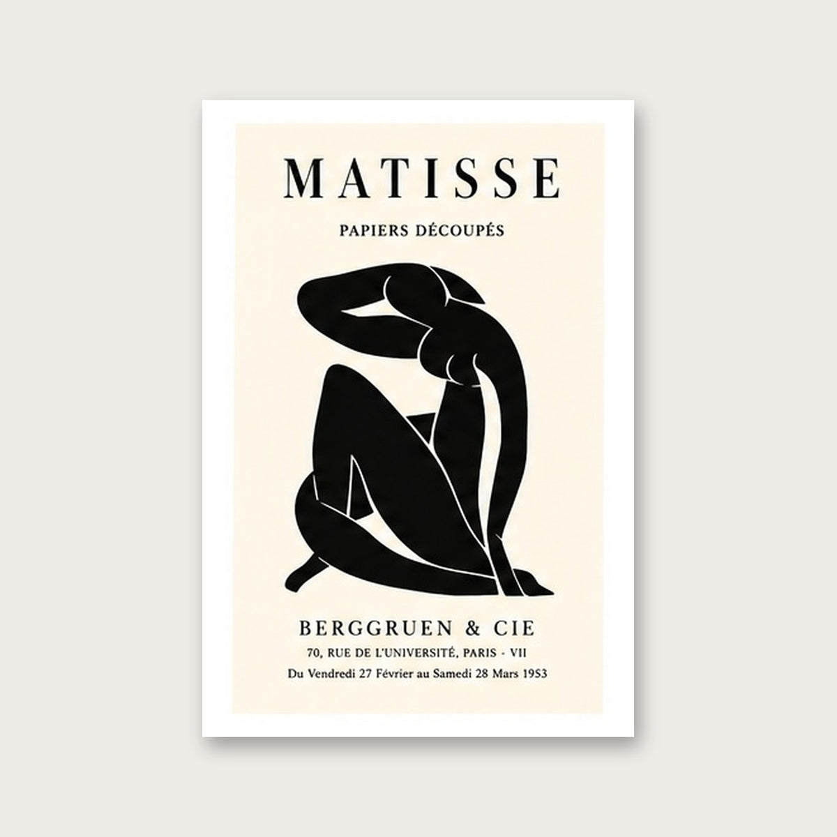 Matisse'ye Saygı – Modern Çerçeveli Poster — Çerçevesiz — Beyaz Kenarlı — TabloLab