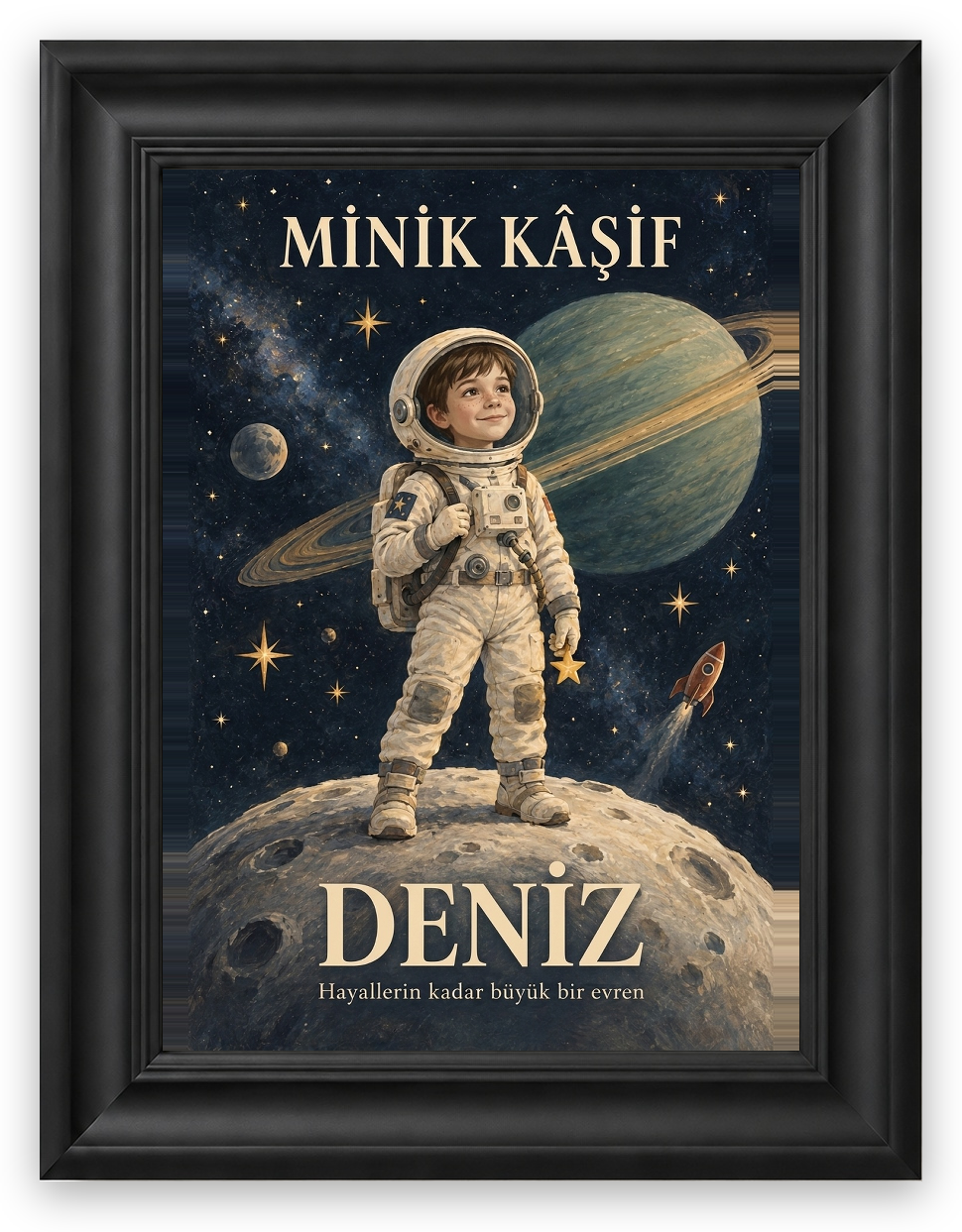 Minik Kâşif — Galeri çerçeve, kişiselleştirilmiş örnek tasarım
