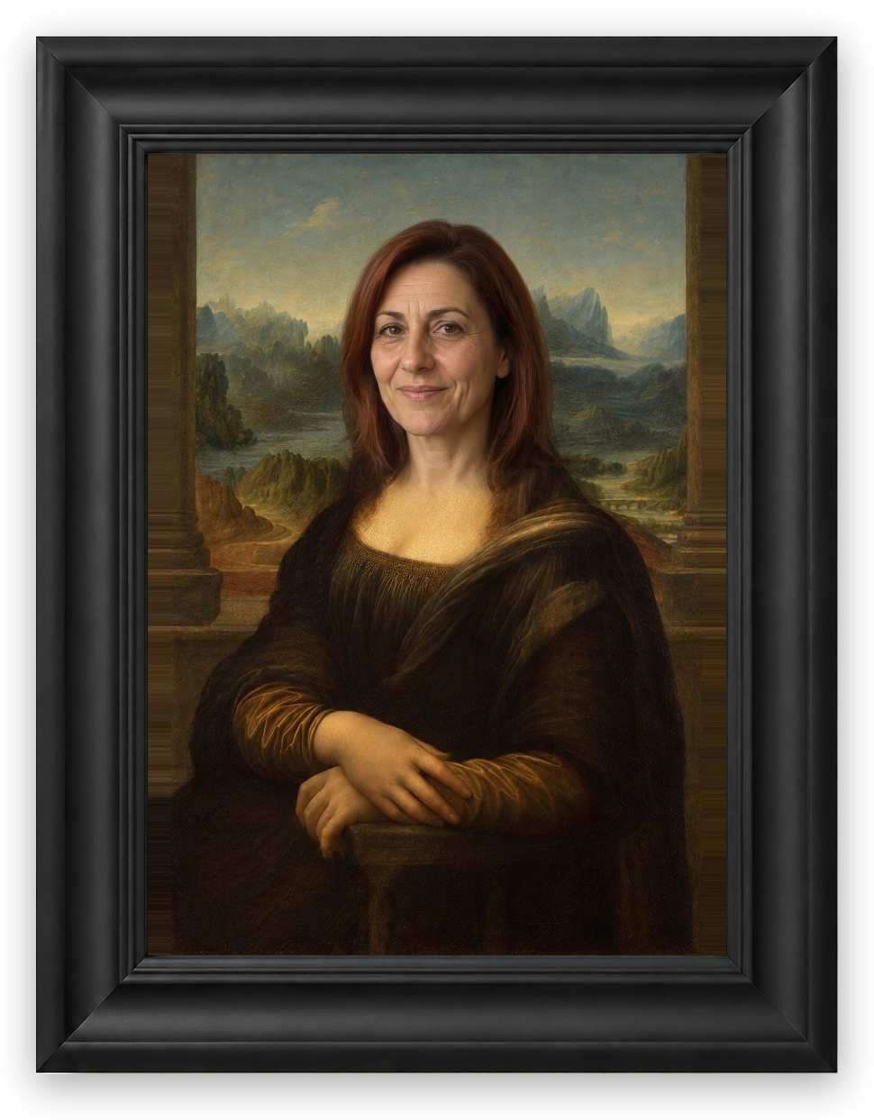 Mona Lisa Portresi — Galeri çerçeve, kişiselleştirilmiş örnek tasarım