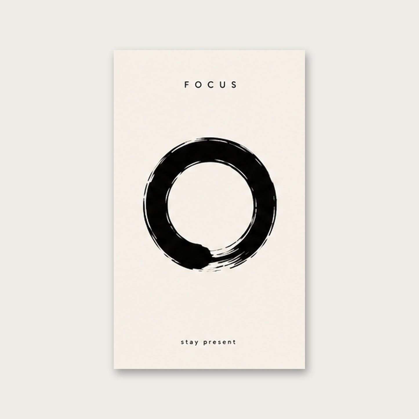 Odağın Dairesi – Minimal Çerçeveli Poster — Çerçevesiz — Paspartusuz — TabloLab
