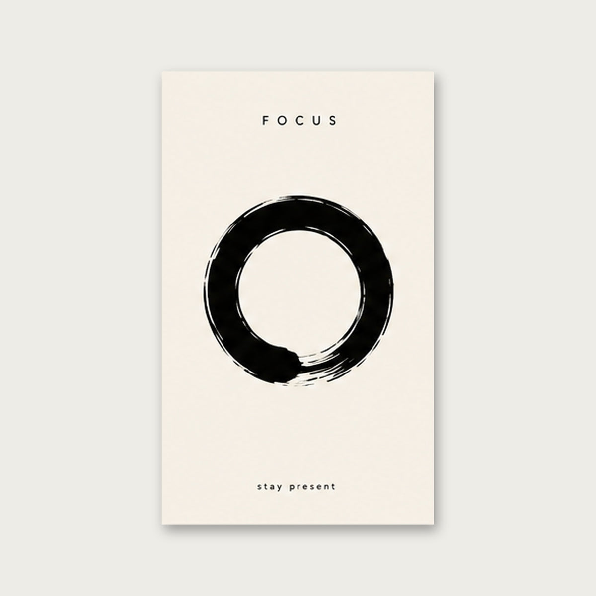 Odağın Dairesi – Minimal Çerçeveli Poster — Çerçevesiz — Paspartusuz — TabloLab