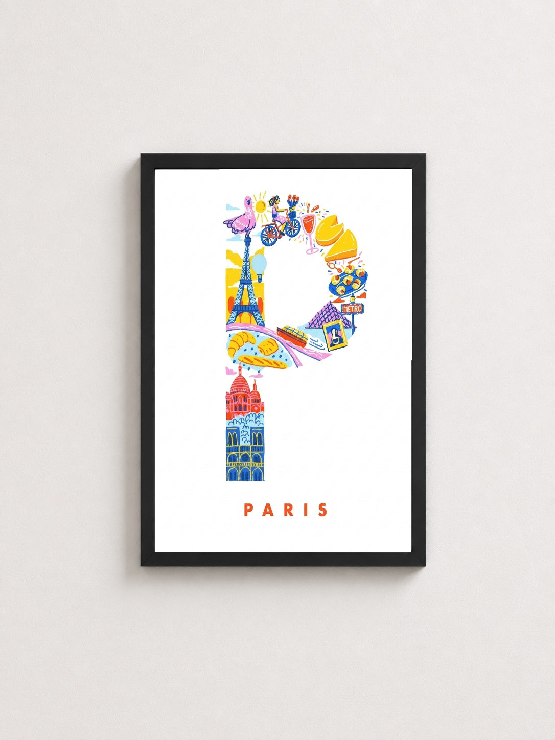 Paris Detayları – Vintage Çerçeveli Poster — Siyah Çerçeve — TabloLab