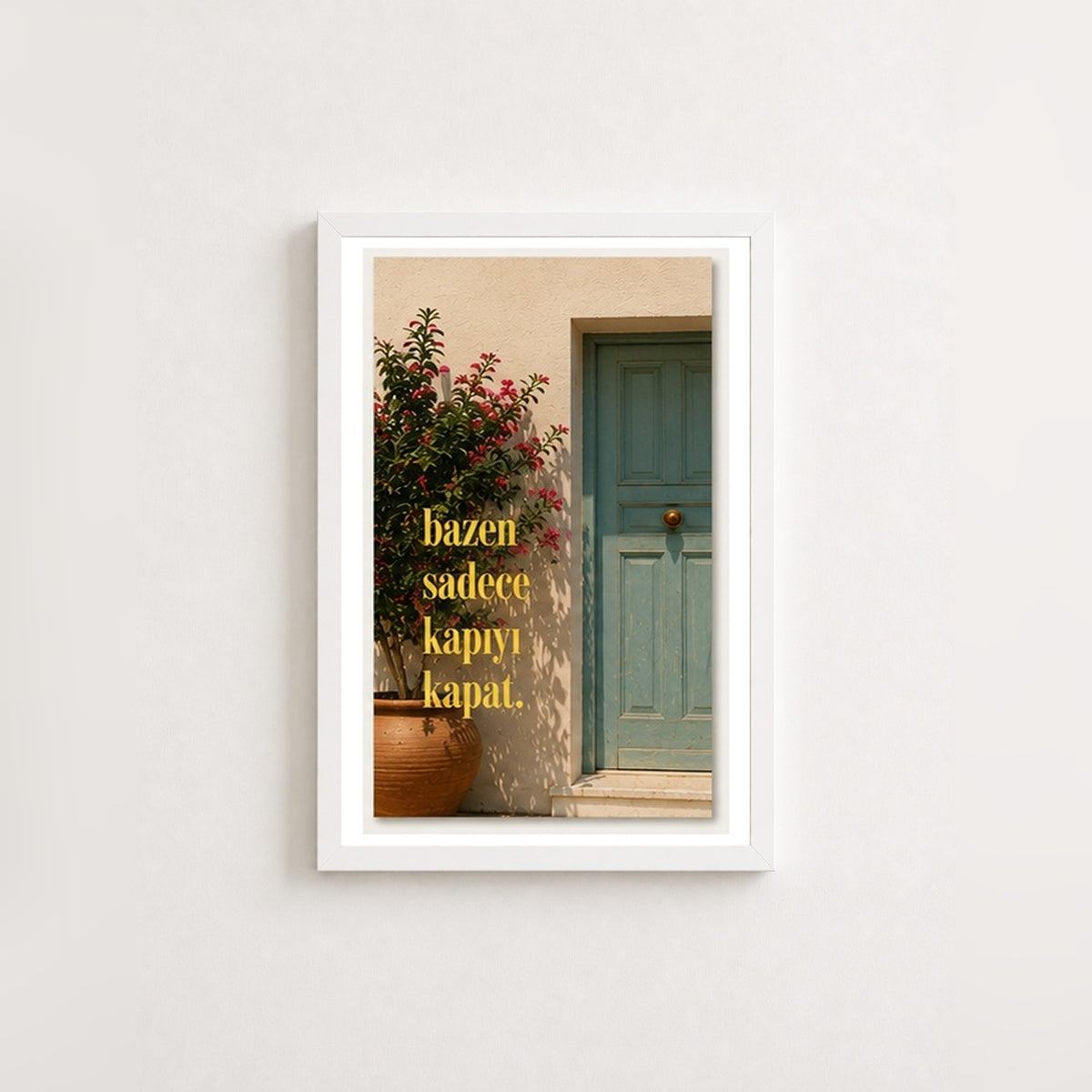 Ruhani Kaçış – Fotoğraf Çerçeveli Poster — Beyaz — Beyaz Kenarlı — TabloLab