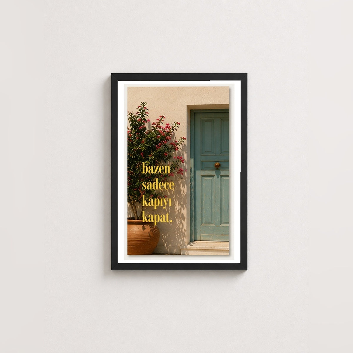 Ruhani Kaçış – Fotoğraf Çerçeveli Poster — Siyah — Beyaz Kenarlı — TabloLab