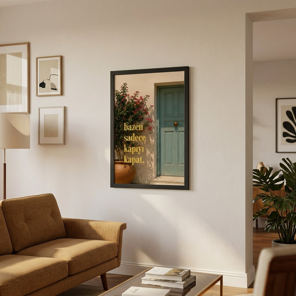 Ruhani Kaçış – Fotoğraf Çerçeveli Poster — Siyah — Tam Baskı — TabloLab