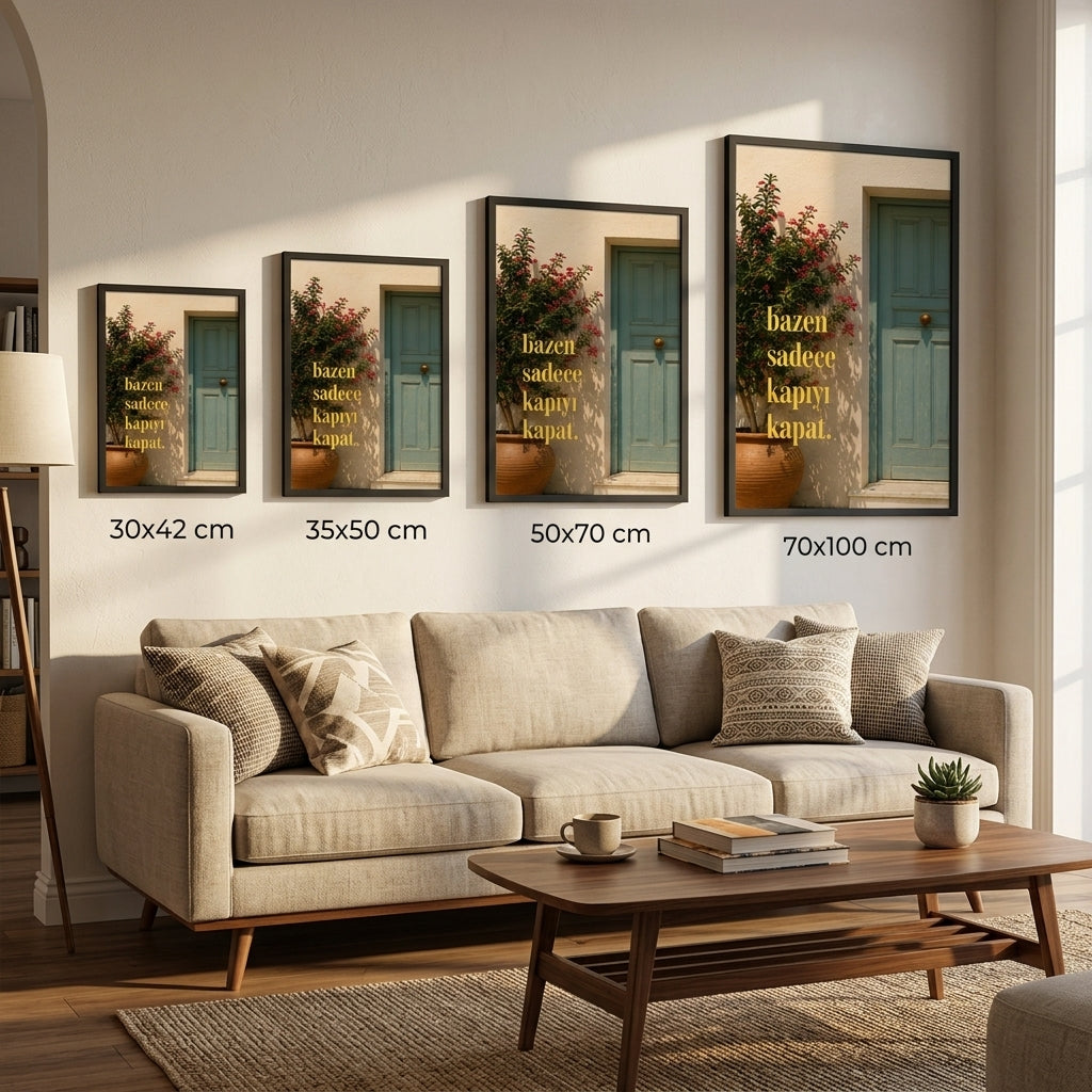 Ruhani Kaçış – Fotoğraf Çerçeveli Poster — Siyah — Tam Baskı — TabloLab
