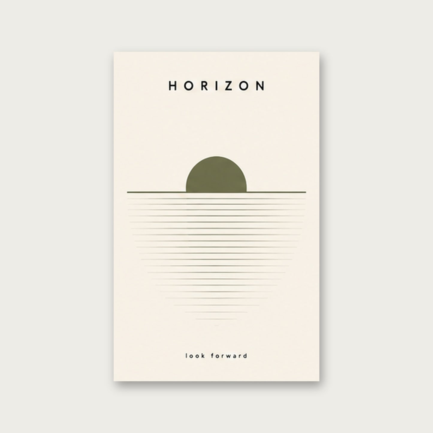 Ufuk Çizgisi – Minimal Çerçeveli Poster — Çerçevesiz — Paspartusuz — TabloLab