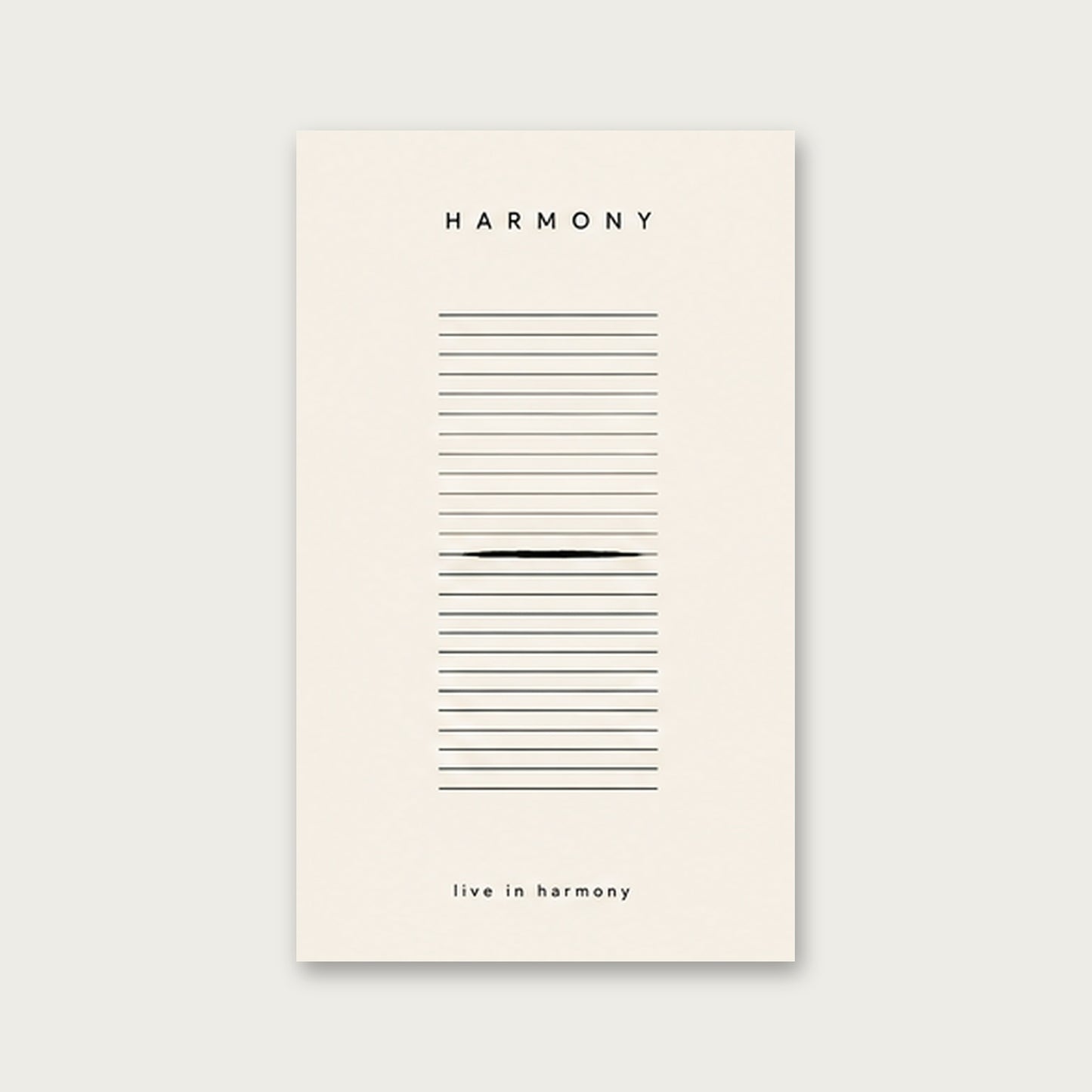 Uyum Sanatı – Minimal Çerçeveli Poster — Çerçevesiz — Paspartusuz — TabloLab