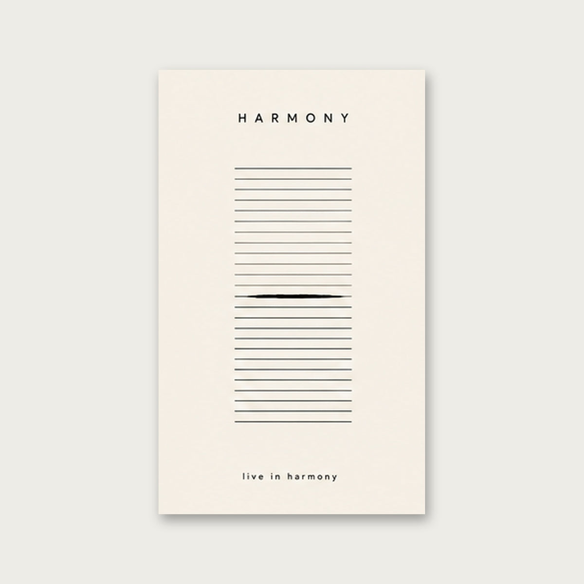 Uyum Sanatı – Minimal Çerçeveli Poster — Çerçevesiz — Paspartusuz — TabloLab